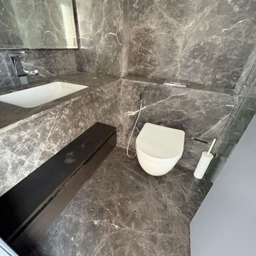 Bathroom in 3 BHK Apartment at Lodha The Park Side, Kamala Mill – for Rent