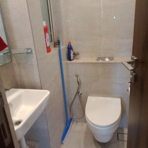 Bathroom in 1 BHK Apartment at Hiranandani Regent Hill, Powai – for Rent