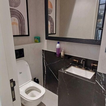 Bathroom in 3 BHK Apartment at Lodha The Park, Century Mills – for Rent