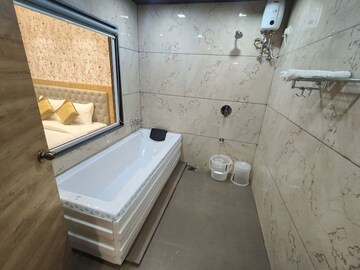 Bathroom in 3 BHK Apartment at Rna Mirage, Worli – for Rent