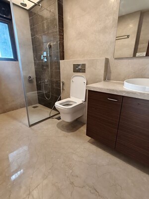 Bathroom in 4 BHK Apartment at Sunteck Signia Isles, Bandra Kurla Complex – for Rent