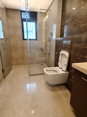 Bathroom in 4 BHK Apartment at Sunteck Signia Isles, Bandra Kurla Complex – for Rent