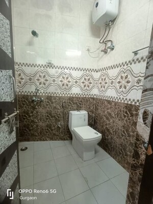 Bathroom in 1 RK Builder Floor at Ansal Sushant Apartments, Sushant Lok I – for Rent