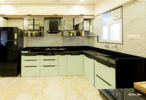 Kitchen in 3 BHK Apartment at Rajas Apartment, Katraj – for Sale