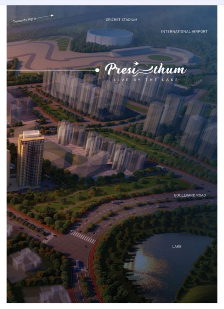 Exterior View, presithum 3.5 Bedroom 1850 Sq.Ft. Apartment In Sector 25 Yamuna Expressway Greater Noida 9810803