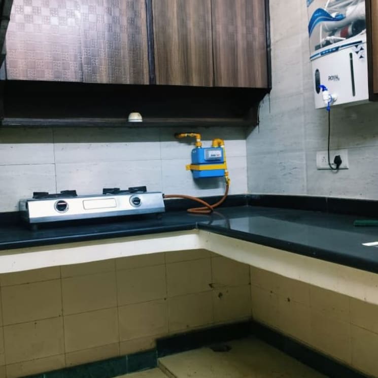 Kitchen, malviya nagar 2.5 Bedroom 900 Sq.Ft. Builder Floor In Malviya Nagar Delhi 9810817