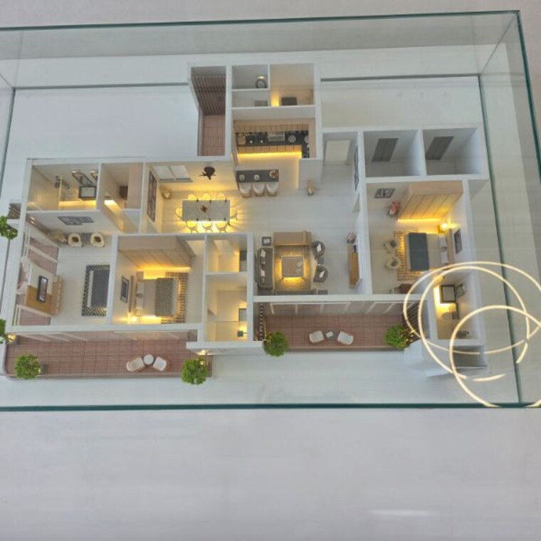 Living Room, landmark-skyvue 3 Bedroom 2920 Sq.Ft. Apartment In Sector 103 Gurgaon 9775276