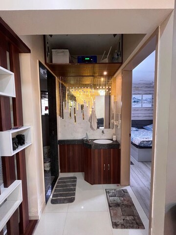 Building Lobby in 1 BHK Apartment at Wakad – for Rent