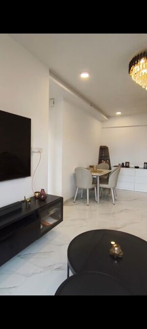 Living Room in 2 BHK Apartment at Dev Leo Tower, Oshiwara – for Rent