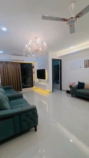 Living Room in 2 BHK Apartment at Dev Leo Tower, Oshiwara – for Rent