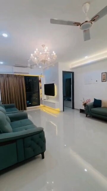 Living Room in 2 BHK Apartment at Dev Leo Tower, Oshiwara – for Rent