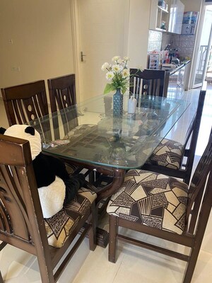 Living Room in 3 BHK Apartment at Skyline Park, Vip Road – for Rent