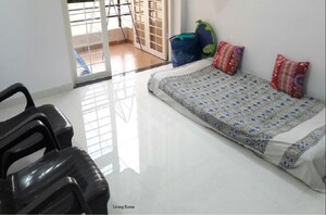Living Room in 1 BHK Apartment at Dreams Lynnea, Wagholi – for Rent