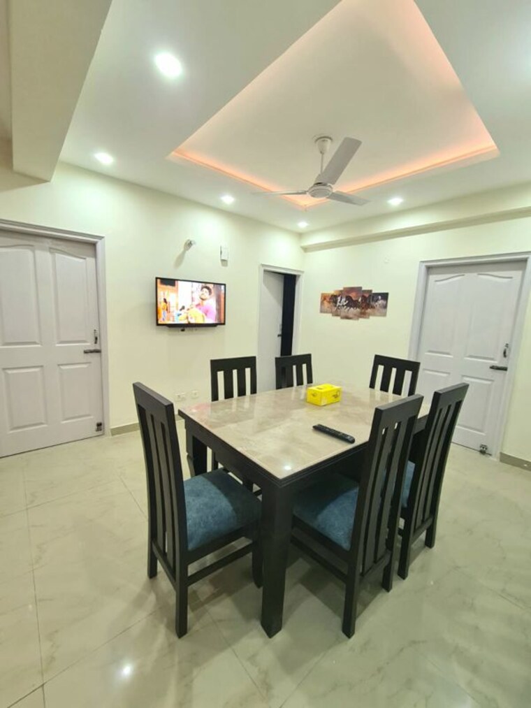 Dining area, nagla road 3 Bedroom 1350 Sq.Ft. Apartment In Nagla Road Zirakpur 9811351