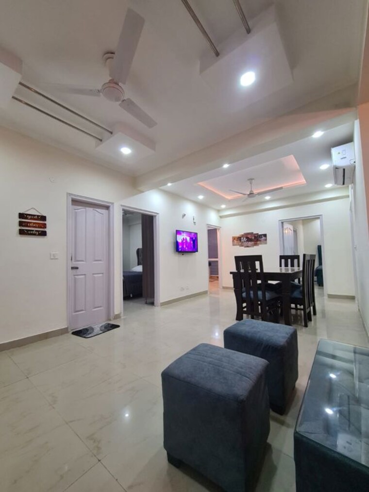 Living Room, nagla road 3 Bedroom 1350 Sq.Ft. Apartment In Nagla Road Zirakpur 9811351