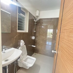 Bathroom in 2 BHK Apartment at Riddhi Rajendra Nagar Swagat CHS, Datta Pada – for Rent