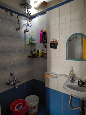 Bathroom in 1 BHK Apartment at Balaji Enclave Kandivali East, Kandivali East – for Rent