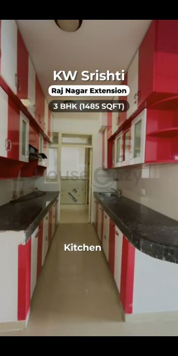 Kitchen in 3 BHK Apartment at KW Srishti, Raj Nagar Extension – for Sale