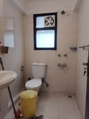 Bathroom in 2.5 BHK Apartment at Vasant Kunj – for Rent