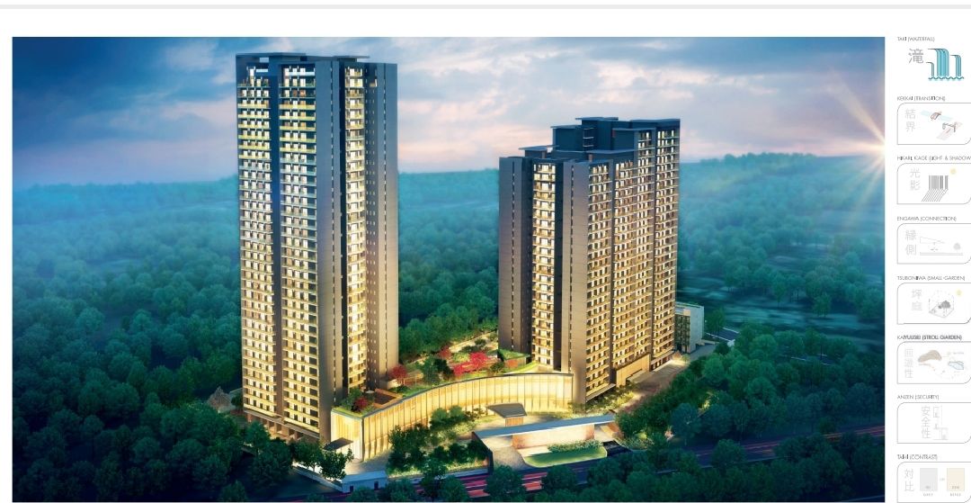 3 BHK + Study Room 1967 Sq.Ft. Apartment in Krisumi Waterfall Residences