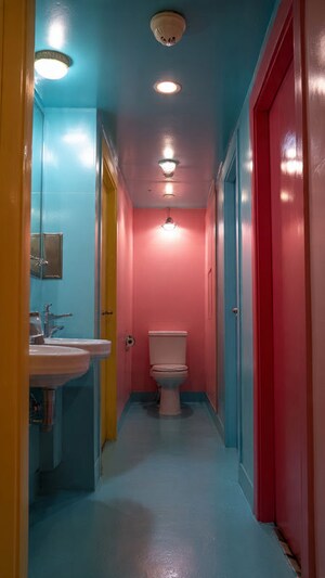 Attached Bathroom in 3 BHK Apartment at ATS Marigold, Sector 89a – for Rent