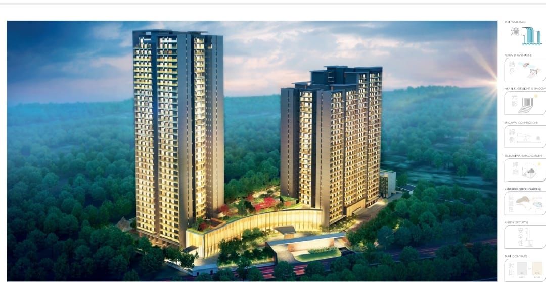 3 BHK + Study Room Apartment For Sale in Krisumi Waterfall Residences