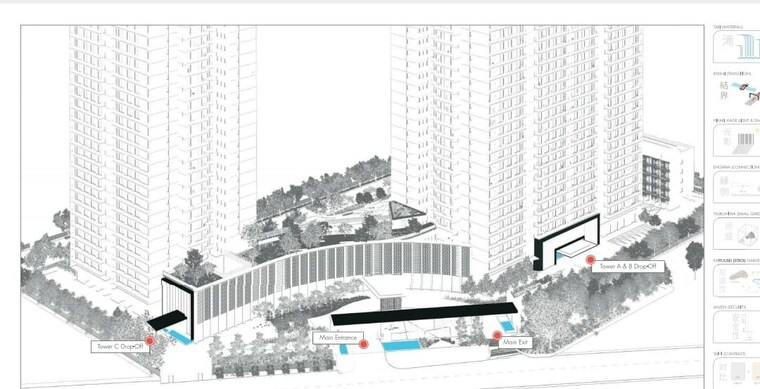 Exterior View, krisumi-waterfall-residences 3 Bedroom 1900 Sq.Ft. Apartment In Sector 36a Gurgaon 9812007