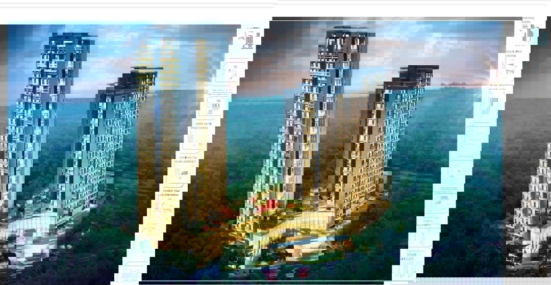 3 BHK + Study Room Apartment For Sale in Krisumi Waterfall Residences