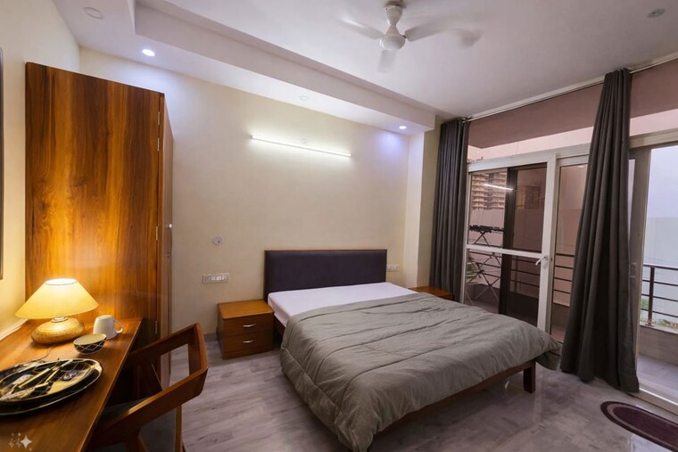 Bedroom, dlf-city-phase-iii 1 Bedroom 860 Sq.Ft. Builder Floor In Sector 24 Gurgaon 9812042