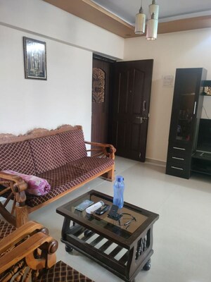 Living Room in 2 BHK Apartment at Cosmos Angel, Thane West – for Rent