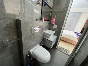 Bathroom in 3 BHK Apartment at Motiaz Royal Citi, Ambala Highway – for Rent