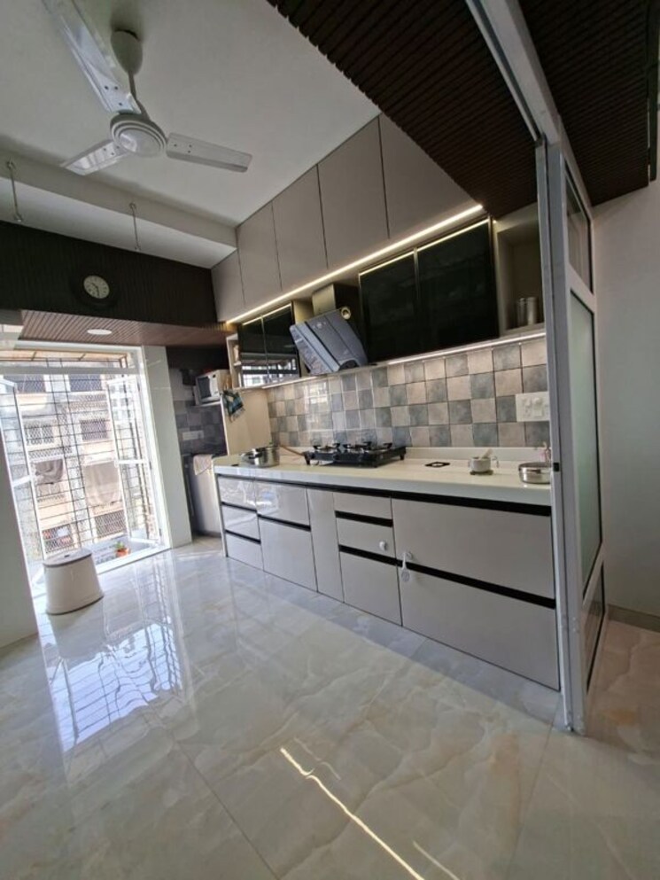 Kitchen, neel-tower 3 Bedroom 1100 Sq.Ft. Apartment In Borivali West Mumbai 9812433