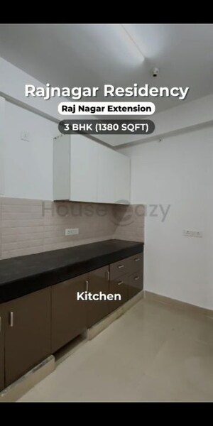 Kitchen in 3 BHK Apartment at Mittal Rajnagar Residency, Raj Nagar Extension – for Sale
