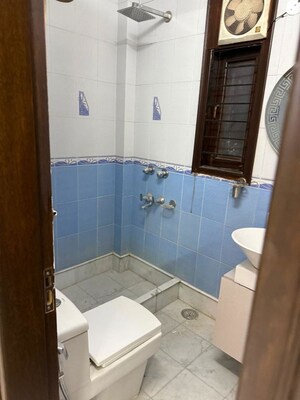 Bathroom in 3 BHK Builder Floor at Saket – for Rent