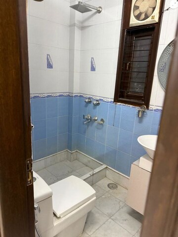 Bathroom in 3 BHK Builder Floor at Saket – for Rent
