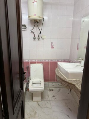Bathroom in 3 BHK Builder Floor at Saket – for Rent