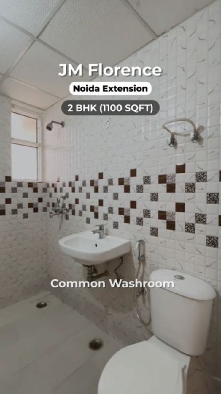 Bathroom, jm-florence 2 Bedroom 1100 Sq.Ft. Apartment In Tech Zone 4 Greater Noida Greater Noida 9812624