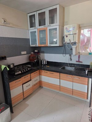 Kitchen in 3 BHK Apartment at Makarba – for Rent