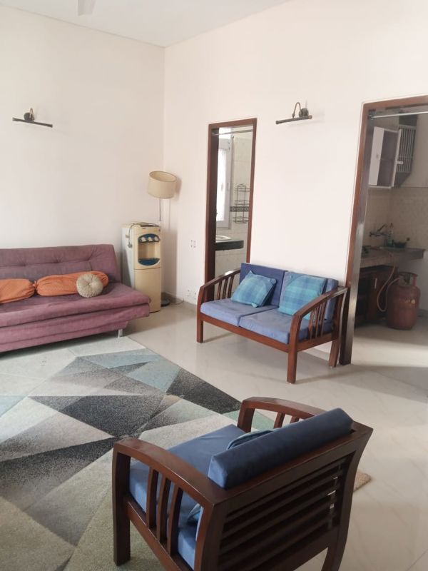 1 BHK + Pooja Room Builder Floor For Rent in New Friends Colony