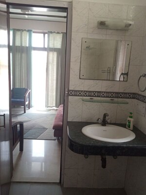 Bathroom in 1 BHK Builder Floor at New Friends Colony – for Rent