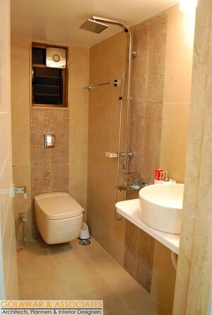 Bathroom in 3 BHK Apartment at Sheth Heights, Chembur – for Rent