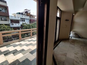 Balcony in 3 BHK Builder Floor at Defence Colony – for Rent