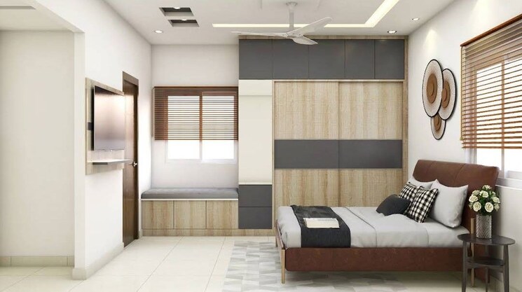 Bedroom, my-home-krishe 3 Bedroom 1835 Sq.Ft. Apartment In Financial District Hyderabad 9812880