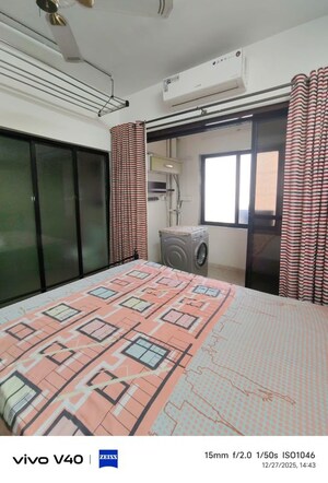 Bedroom in 3 BHK Apartment at Akshar Shreeji Heights, Seawoods – for Rent