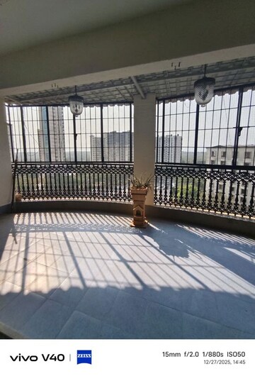 Balcony in 3 BHK Apartment at Akshar Shreeji Heights, Seawoods – for Rent