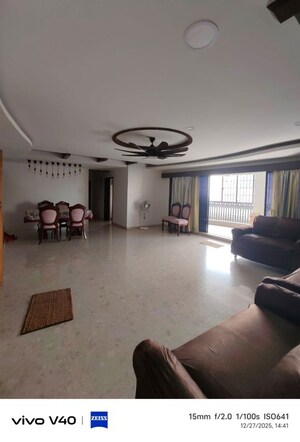Living Room in 3 BHK Apartment at Akshar Shreeji Heights, Seawoods – for Rent