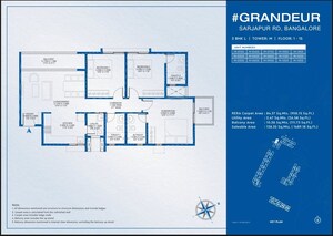 Master Plan in 3 BHK Apartment at Godrej Park Retreat, Sarjapur Road – for Sale