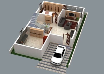 Floor Plan in 4 BHK Villa at Kollur – for Sale