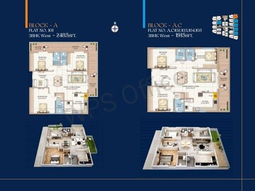 Master Plan in 3 BHK Apartment at Origin Amogha, Kollur – for Sale