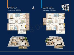 Master Plan in 3 BHK Apartment at Origin Amogha, Kollur – for Sale